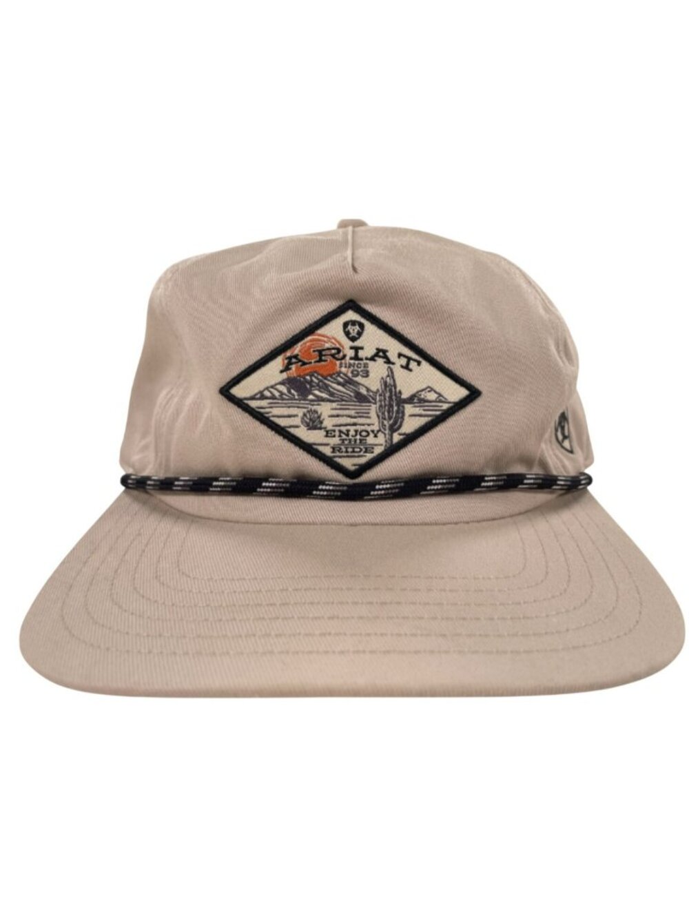 Ariat Enjoy The Ride hat Snapback Embroidered Western Logo Desert Women's USED